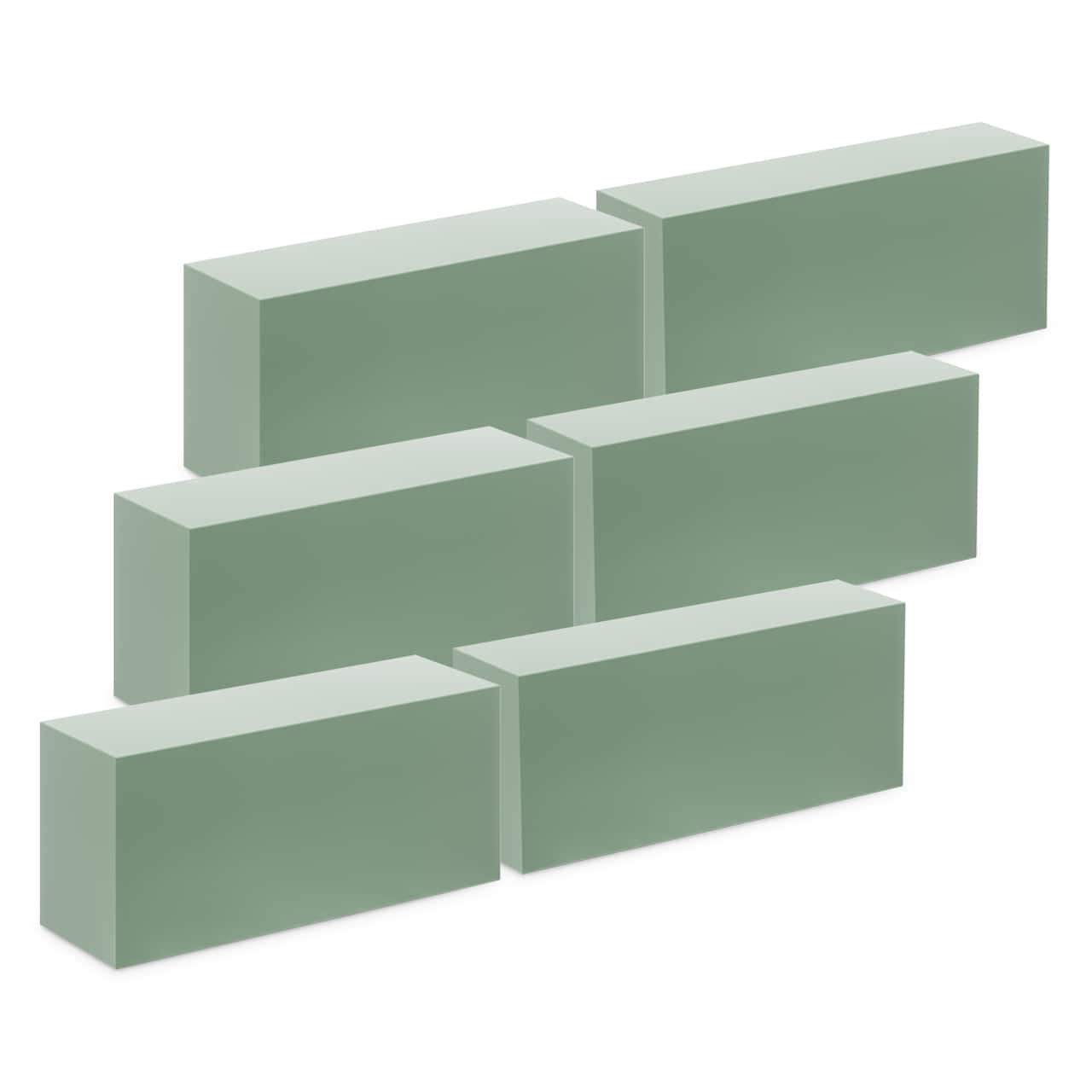 8 Packs: 6 ct. (48 total) FloraCraft® DryFōM® Green Brick